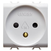 Korus-Israeli power outlet 2 module glossy white